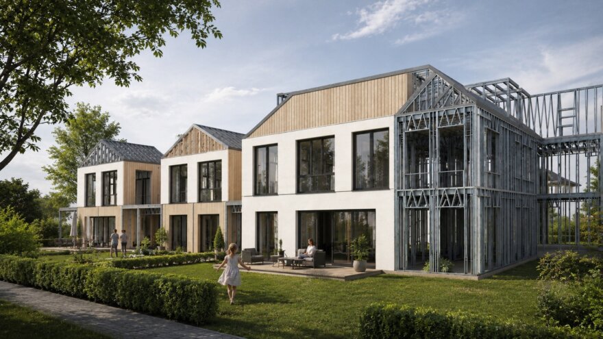 Staalframebouw als hoofddraagconstructie voor woningbouw
