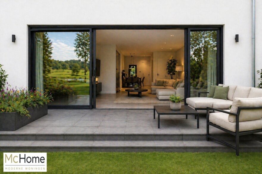 bekijk het interieur inspiratie beeld voor moderne bungalow