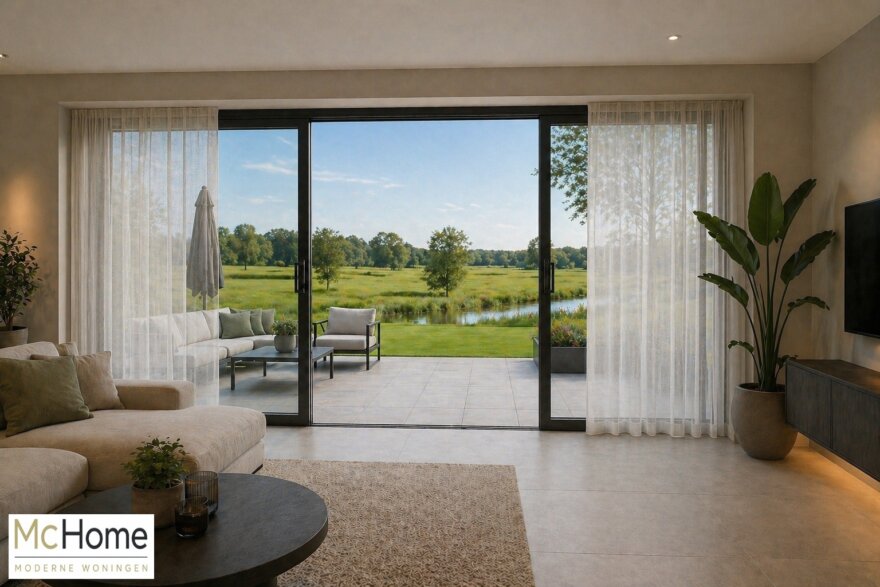 bekijk het interieur inspiratie beeld voor moderne bungalow