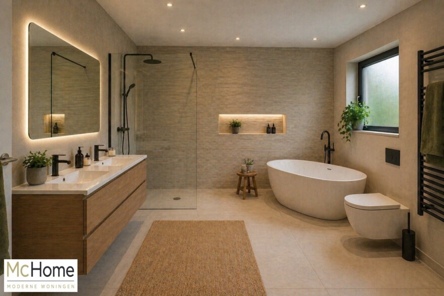 bekijk het interieur inspiratie beeld voor moderne bungalow
