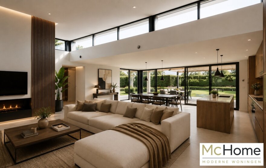 Modern interieur gelijkvloerse woning B-100-v1