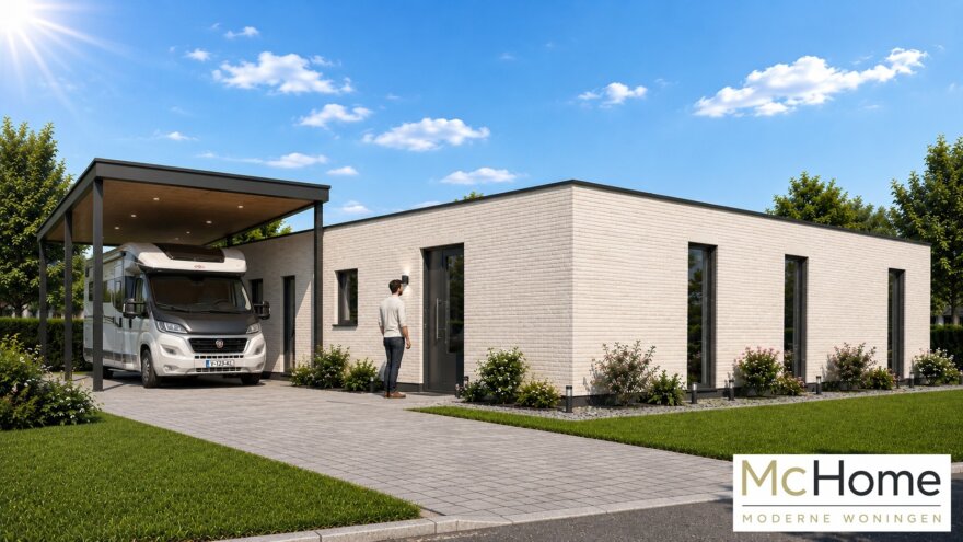 McHOME Serie C-101 modulaire moderne gelijkvloerse bungalow met plat dak