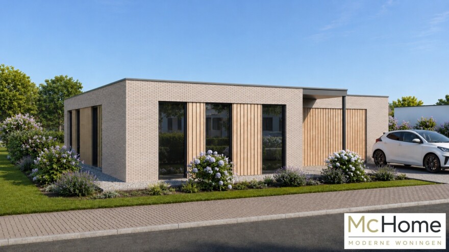 McHome B 196 bungalow met plat dak en terrasoverkapping 