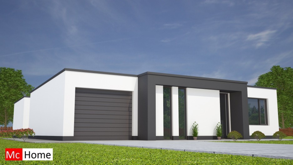 mc-home.nl B27 moderne levensloopbestendige bungalow energieneutraal gebouwd in staalframebouw 