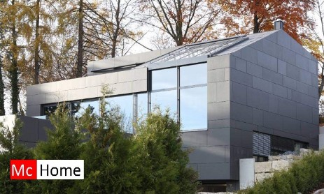 mc-home.nl moderne villabouw energienutraal in staalframebouwwijze gevelbekleding Eternit Textura