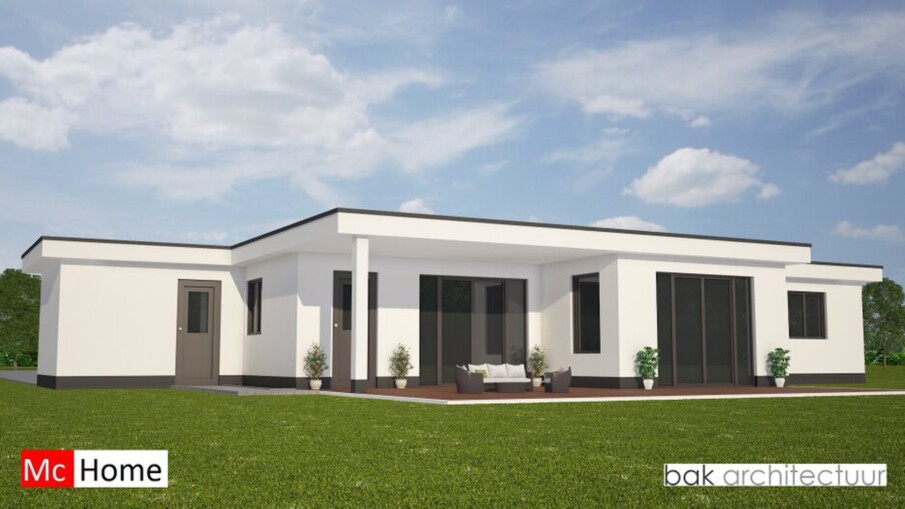 mc-home.nl B23 gelijksvloerse levensloopbestending aardbevingbestendig bungalow passief gebouwd in staalframebouw