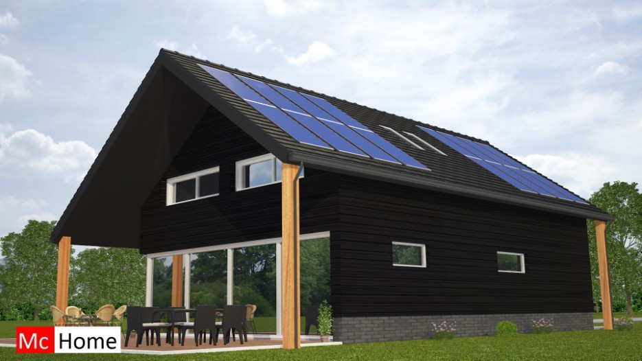 mc-home.nl K18 v5 schuurwoning lofthouse landelijke ontwerp moderne energieneutrale woning in staalframebouw 