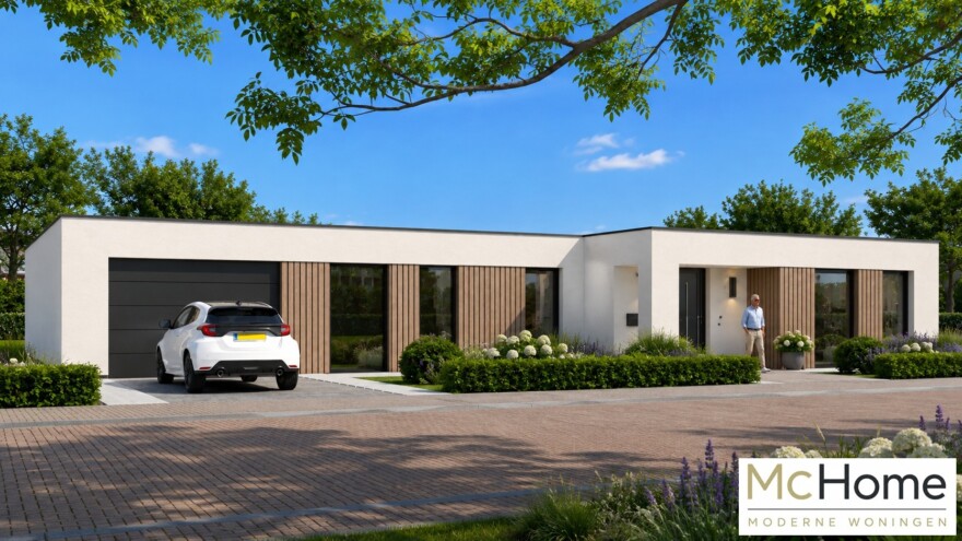 Mc-Home type B 172 levensloop en rolstoel bestendige woningen in staalframe Nederland bouwsysteem 