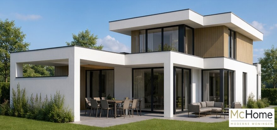 type M407 modern kubistisch levensloopbestendig buitenterrassen verdieping