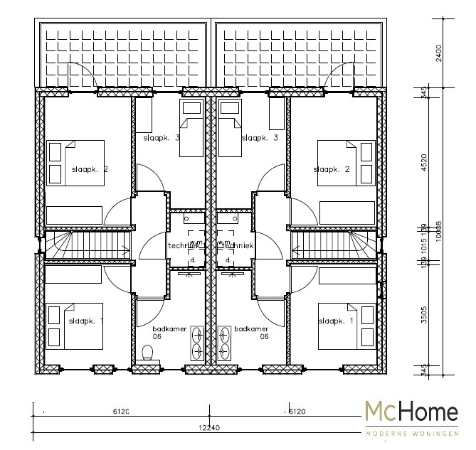 bekijk en ontdek de plattegronden en indelingen geschakelde woningen TK 49