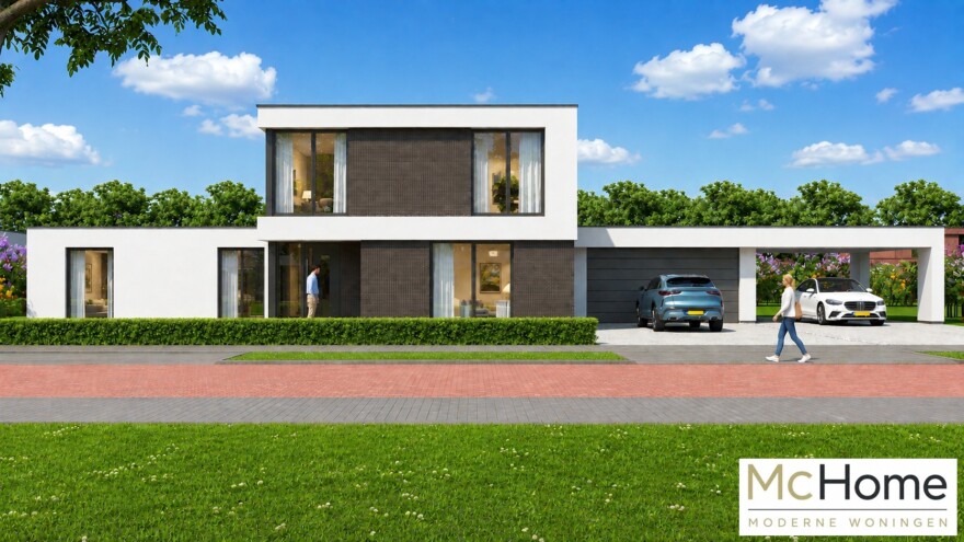 Mc-Home moderne ontwerpen en architectuur betaalbaar gebouwd type M399