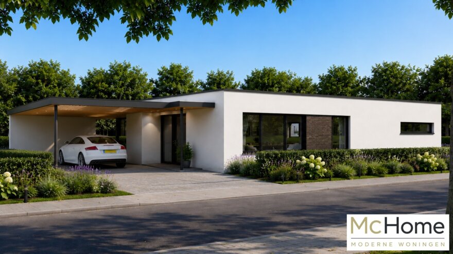 Betaalbare ruime gelijkvloerse woning B-162 met plat dak