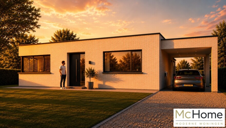 McHome.nl B184 bungalow met plat dak plattegrond indelingen nieuwbouw