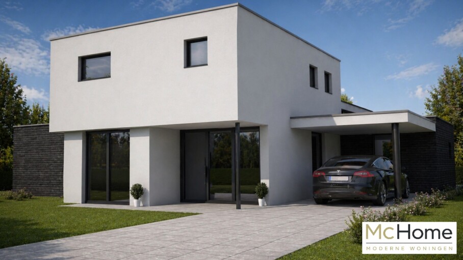 Mc-Home ontwerp M301 levensloopbestendige bungalow met gastenverdieping staalframebouw