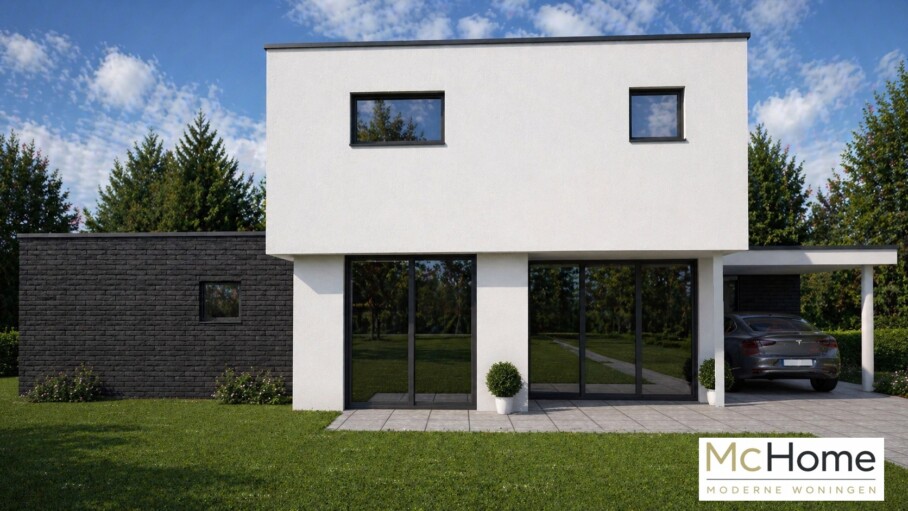 Mc-Home ontwerp M301 levensloopbestendige bungalow met gastenverdieping staalframebouw